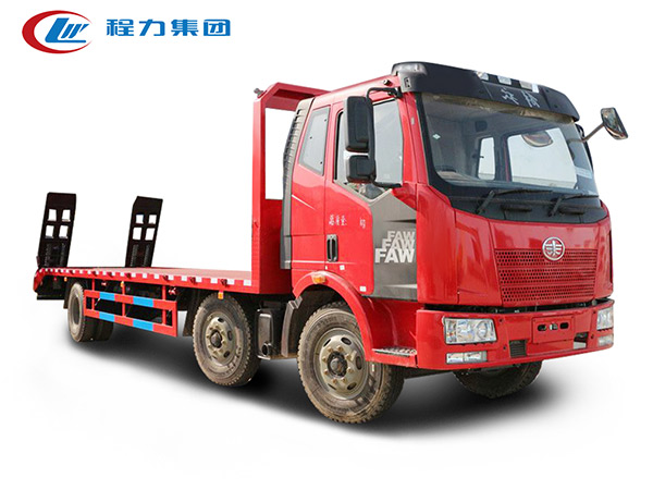 解放J6小三軸平板運輸車