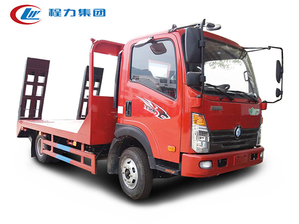 重汽王牌藍牌平板運輸車（60-80型號挖機）